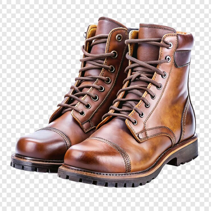 PSD des bottes isolées sur un fond transparent