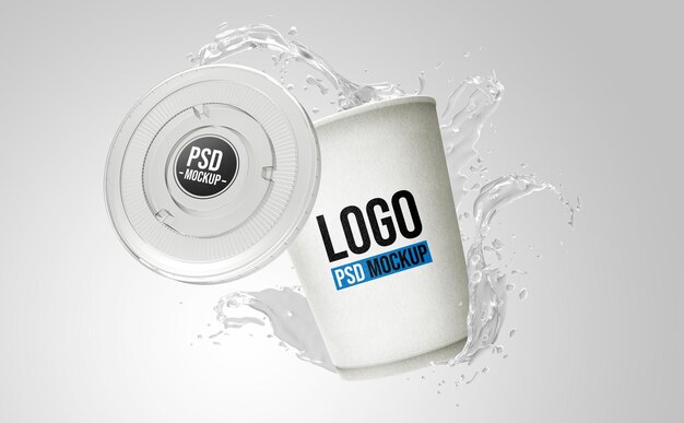 Bottiglia 3d rendering mockup design