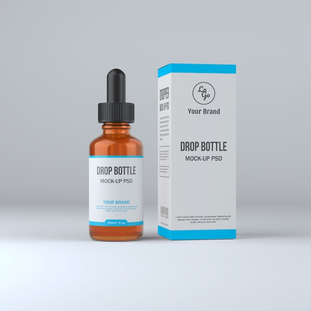Bottiglia contagocce Mockup