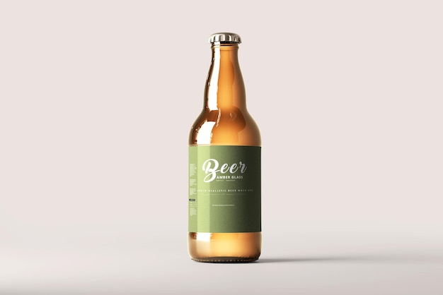 Bottiglia di birra mockup