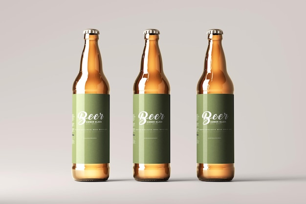 Bottiglia di birra mockup