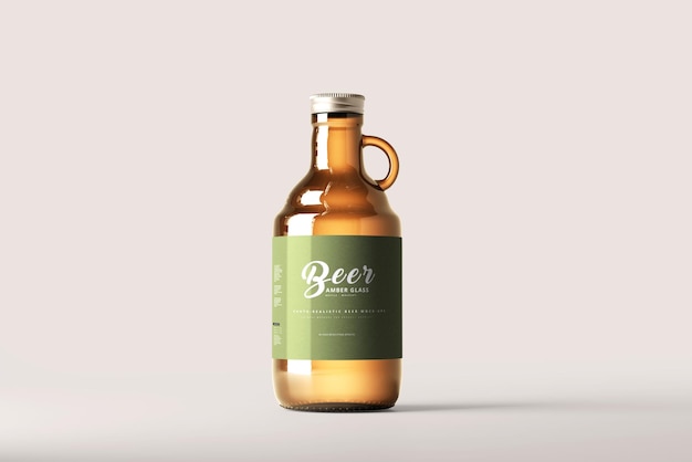 Bottiglia di birra mockup