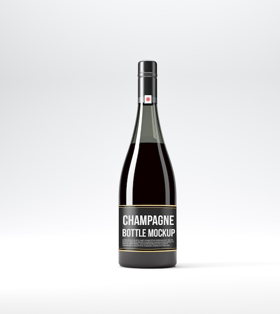 Bottiglia di champagne Mockup