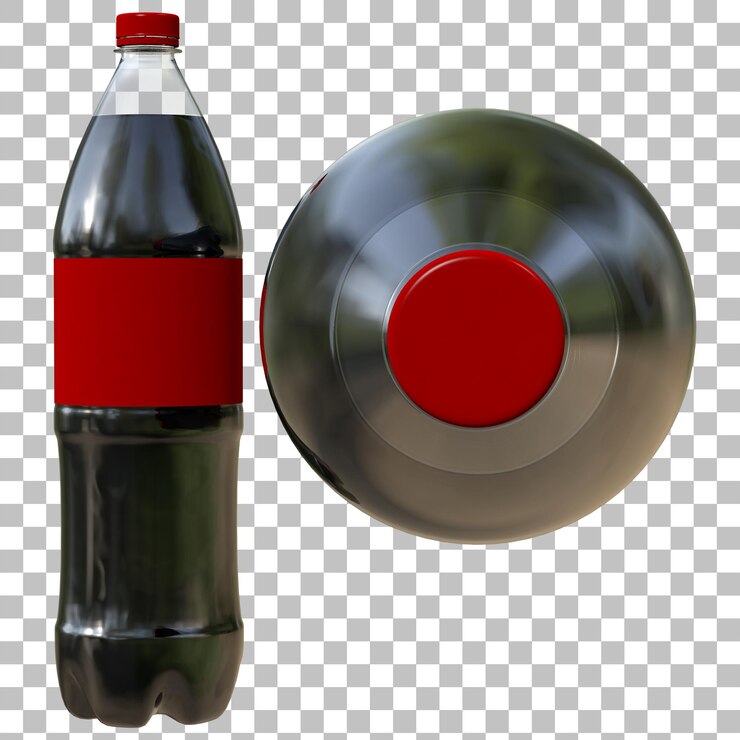 PSD bottiglia di cola grande