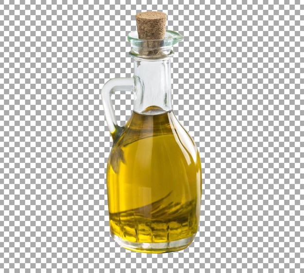 bottiglia di olio d'oliva con oliva verde