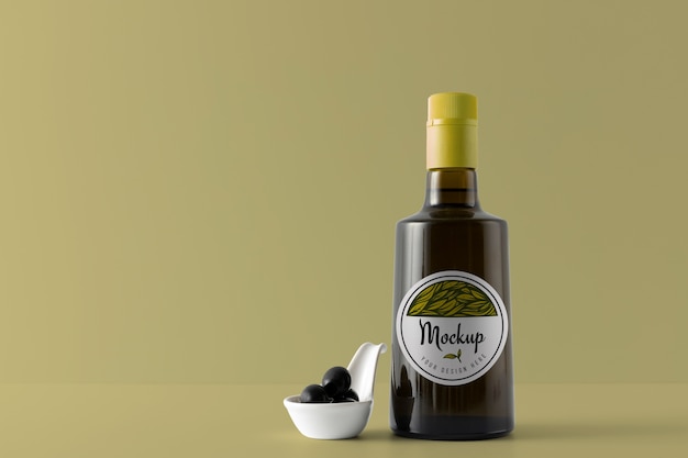Bottiglia di olio d'oliva Mockup