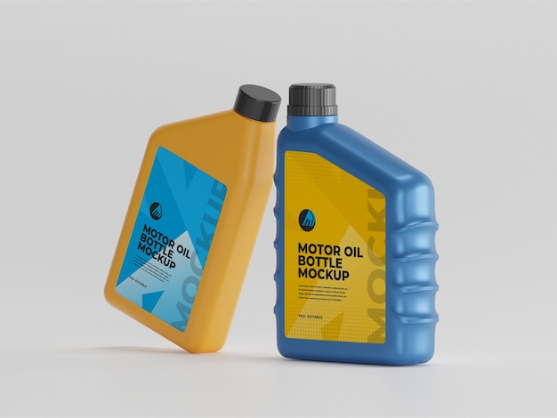 Bottiglia di olio motore Mockup
