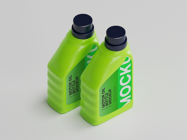 Bottiglia di olio motore Mockup