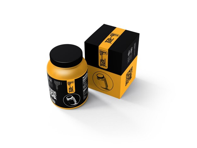 Bottiglia di pillola mock up