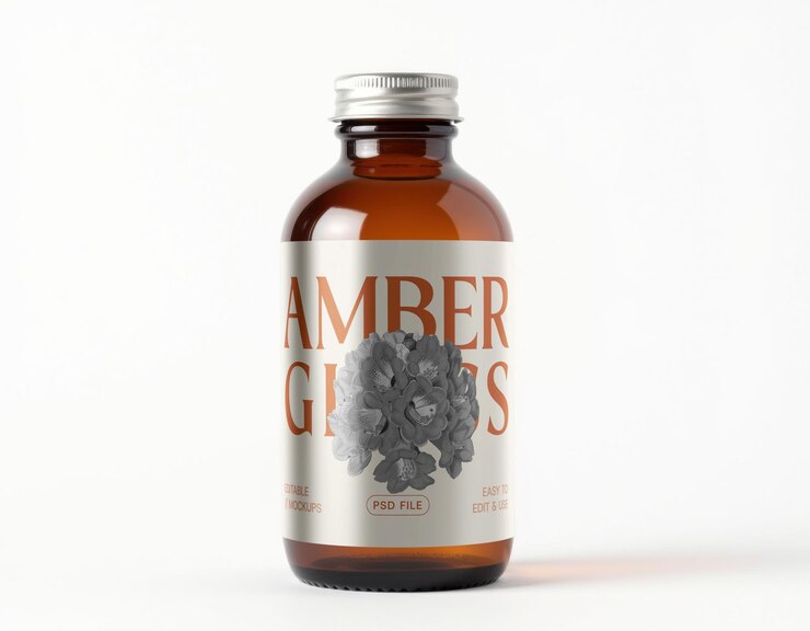 Bottiglia di profumo ambergris