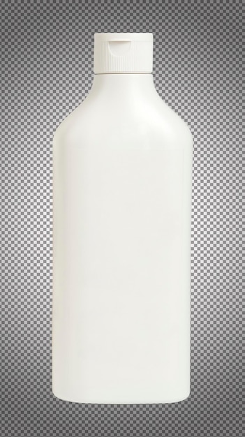 bottiglia di shampoo bianca