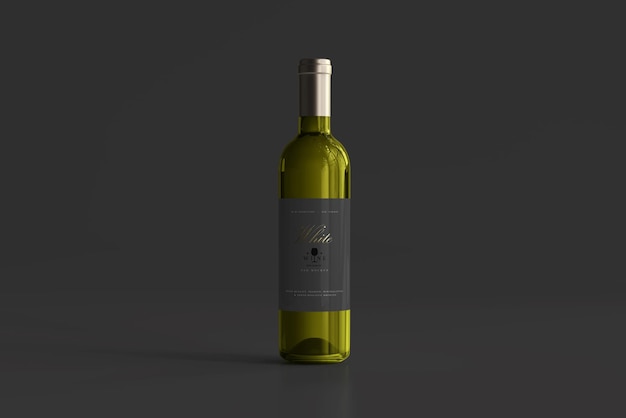 Bottiglia di vino bianco Mockup