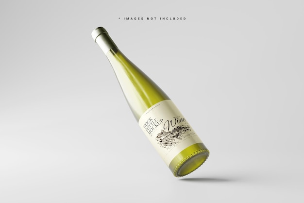 Bottiglia di vino bianco Mockup