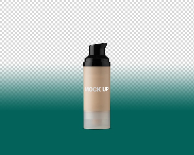 bottiglia mockup psd Mockup di packaging cosmetico Pacchetti vista frontale