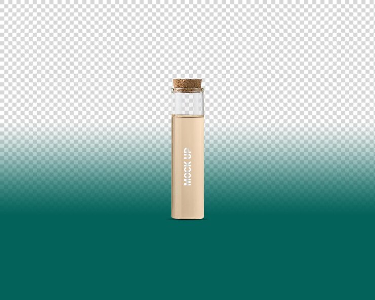 bottiglia mockup psd Mockup di packaging cosmetico Pacchetti vista frontale
