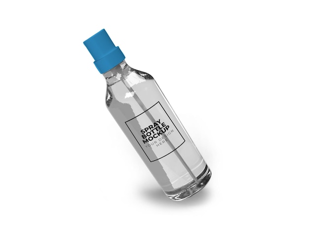 Bottle Spray Ilustración 3D Escena de maqueta en un fondo aislado