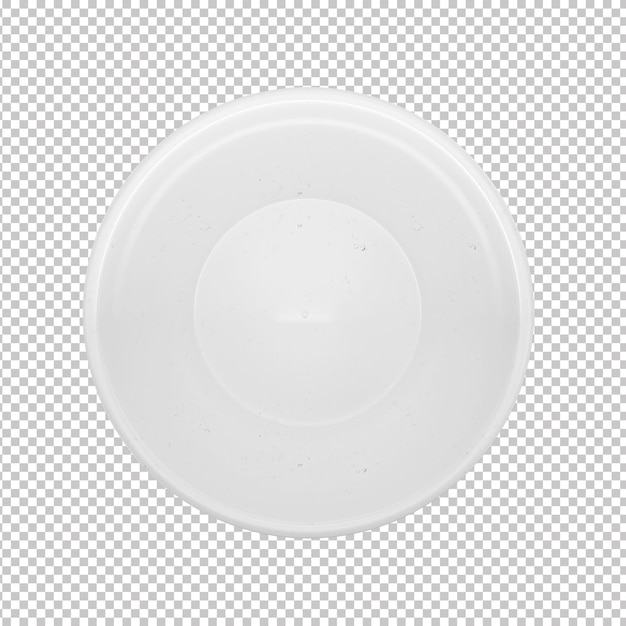 Boucle ronde 3D avec fond transparent