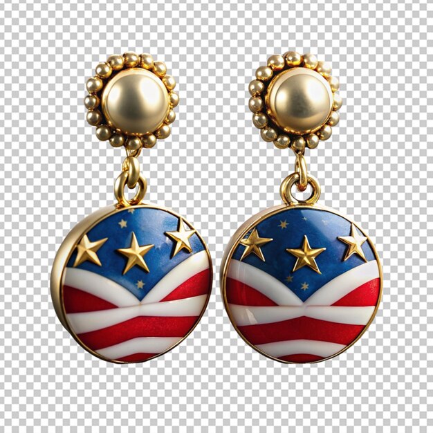 PSD des boucles d'oreilles patriotiques