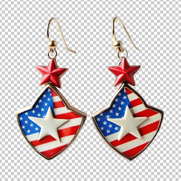 PSD des boucles d'oreilles patriotiques