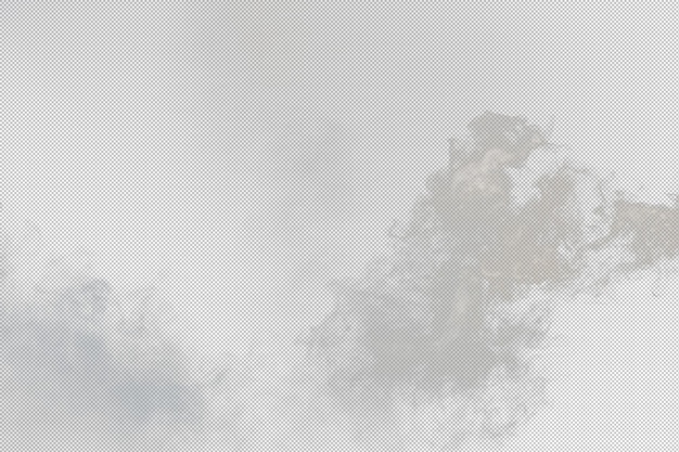 PSD bouffées denses et moelleuses de fumée blanche et de brouillard sur png transparent mouvement abstrait des nuages de fumée flou flou coups de fumée de la mouche de la glace sèche de la machine flottant dans la texture de l'effet d'air