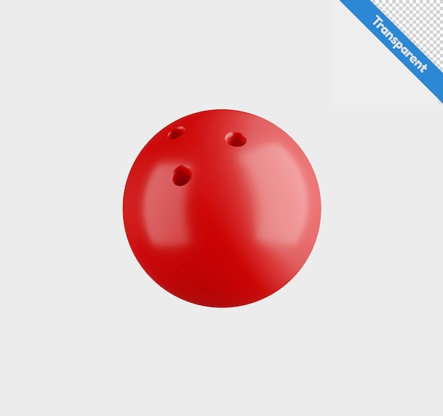 Boule de bowling illustration 3d