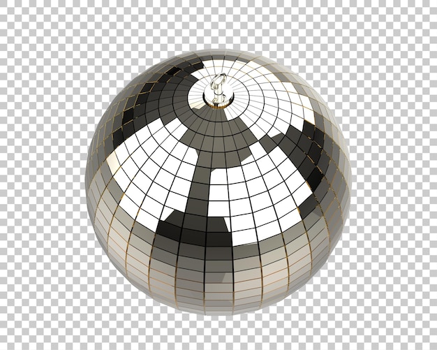 PSD boule disco sur fond transparent illustration de rendu 3d