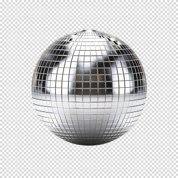 PSD boule de disco isolée sur un fond transparent