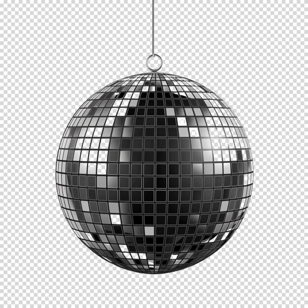 PSD boule de disco isolée sur un fond transparent