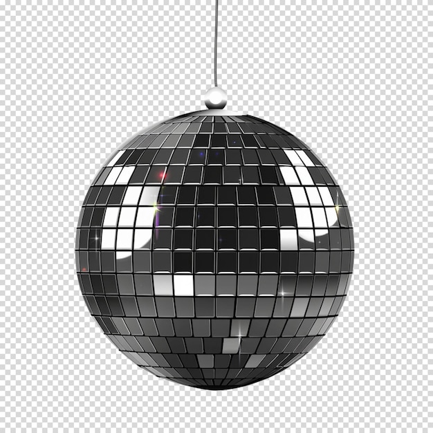 PSD boule de disco isolée sur un fond transparent