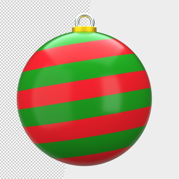 Boule De Noël 3d Avec Fond Transparent