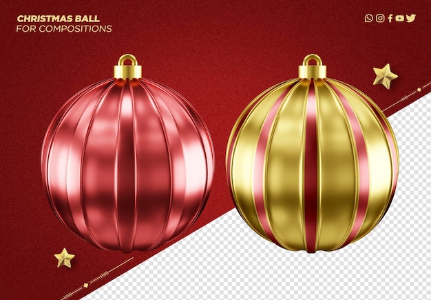 boule de noël 3d pour la décoration de noël