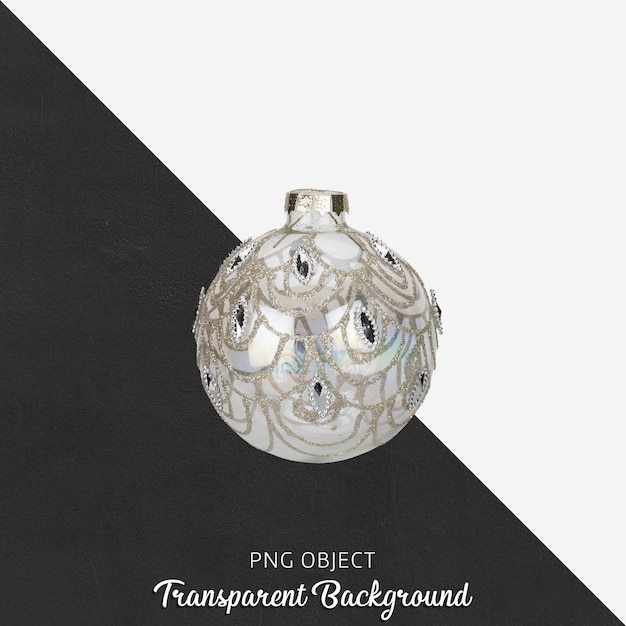 Boule de noël sur transparent