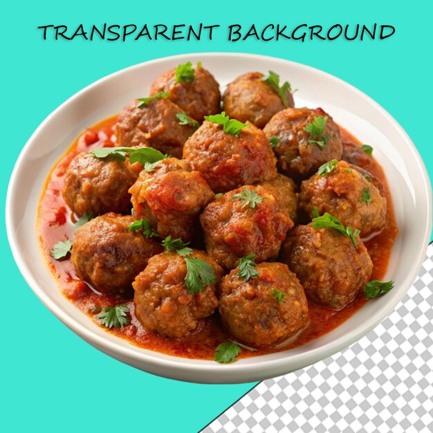 PSD boulettes de viande dans de la sauce tomate sucrée et aigre