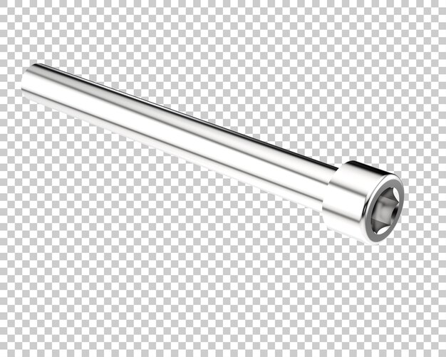 Boulon isolé sur fond transparent illustration de rendu 3d