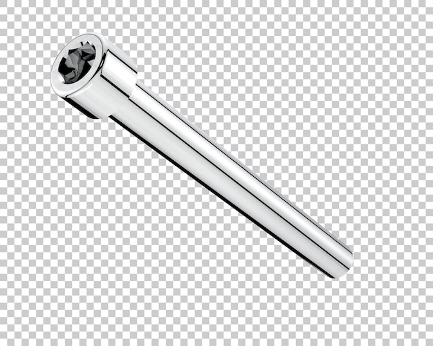 Boulon isolé sur fond transparent illustration de rendu 3d