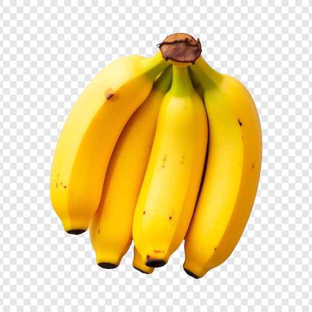 un bouquet de bananes avec un autocollant brun sur le fond
