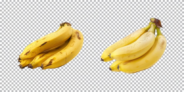 PSD un bouquet de bananes isolé sur un fond transparent png