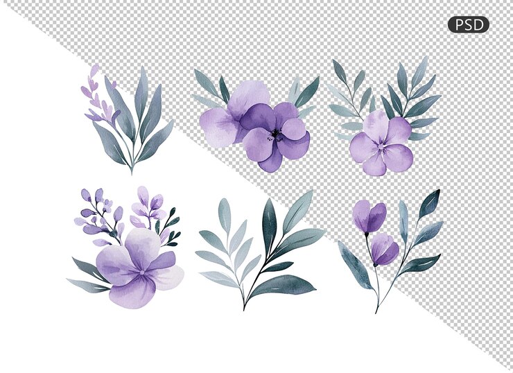PSD bouquet di orchidee vanda a tema