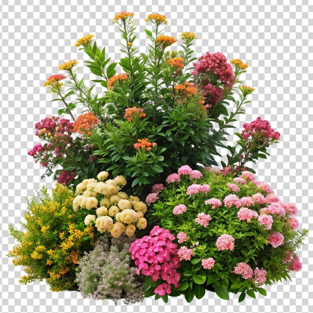PSD un bouquet de fleurs dans un vase sur un fond transparent