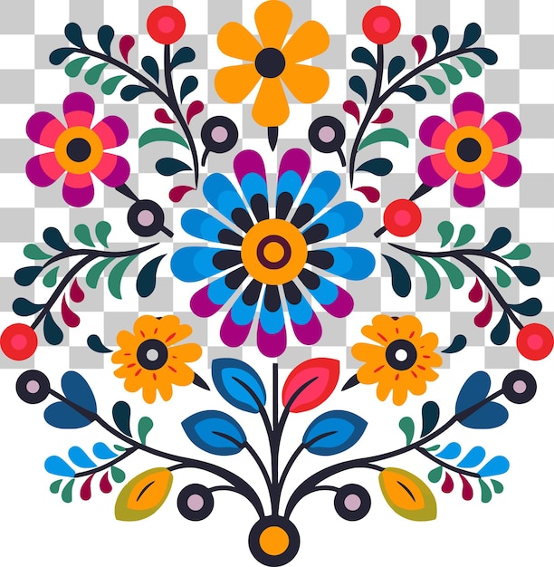 Un bouquet de fleurs mexicaines vibrantes