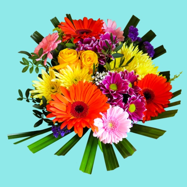 Bouquet de fleurs vibrante