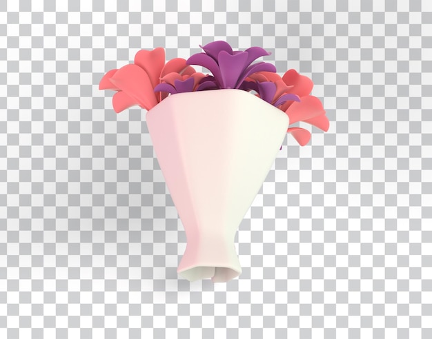 PSD bouquet de fleurs