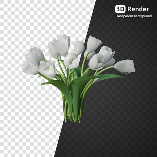 PSD un bouquet de fleurs