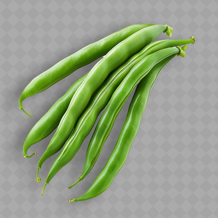 PSD un bouquet de pois verts est affiché sur un fond transparent