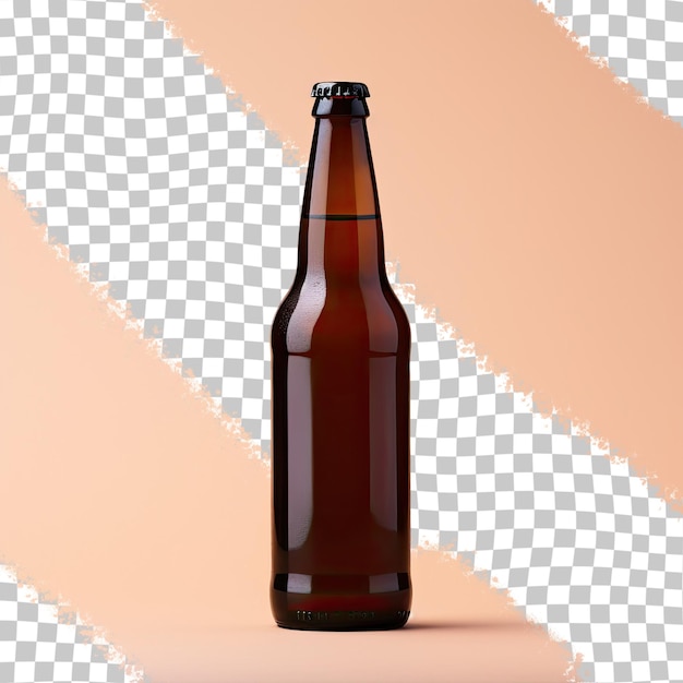 PSD bouteille de bière en verre brun