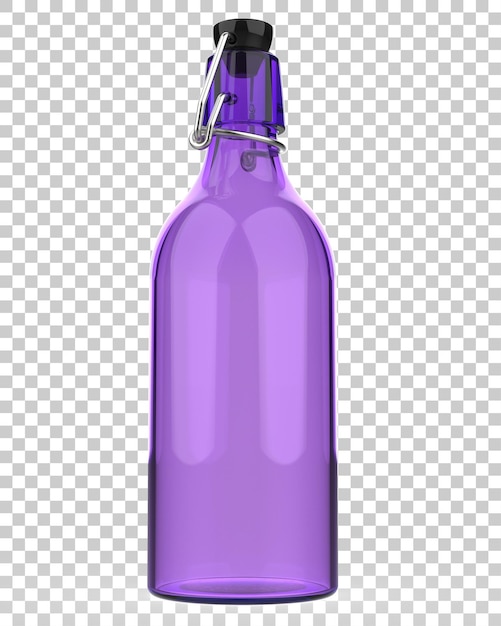 PSD bouteille de boisson isolée sur fond transparent illustration de rendu 3d