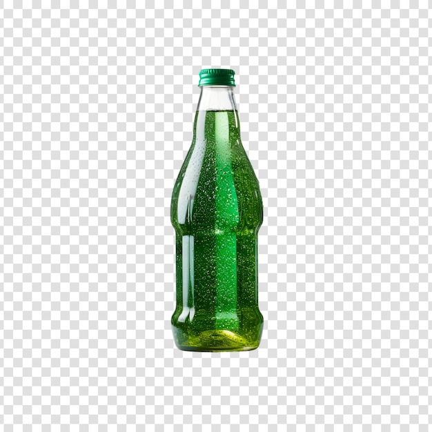 PSD bouteille de boissons froides sur un fond transparent