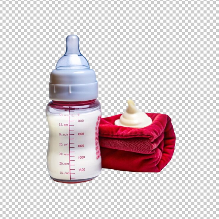 PSD bouteille de couches avec du lait