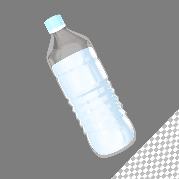 Bouteille d'eau 3d psd gratuit