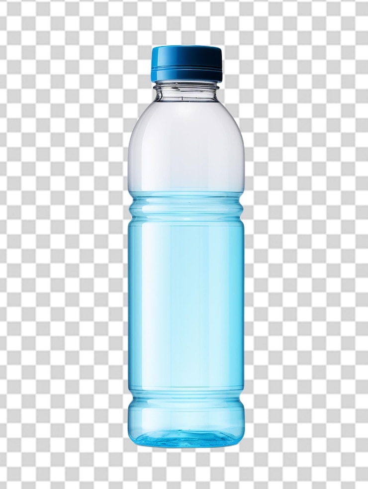 PSD bouteille d'eau en plastique png